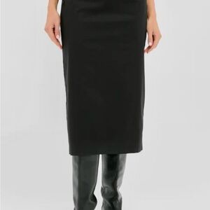 NWT Hyacinth House/Tuckernuck Rosie Black Midi Skirt - Size M